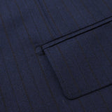 ゼニア"TRAVELLER"ストライプトラベラースーツ【Made in Japan】