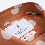 リネンドットプリントシャツ【Made in Japan】