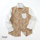 フロントペイズリープリントシャツ【Made in Japan】