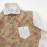 フロントペイズリープリントシャツ【Made in Japan】