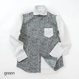 フロントペイズリープリントシャツ【Made in Japan】