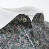 フロントペイズリープリントシャツ【Made in Japan】