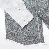 フロントペイズリープリントシャツ【Made in Japan】