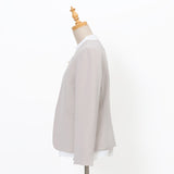 マイクロピケカラーレスジャケット