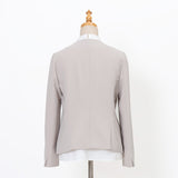 マイクロピケカラーレスジャケット