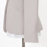 マイクロピケカラーレスジャケット