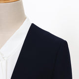 マイクロピケカラーレスジャケット