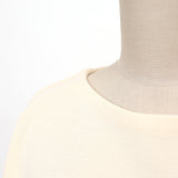 チュール袖ミラノリブニット