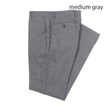 ピン無地パンツ(ノータック)【Made in Japan】