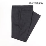 ミニスラブオーバーチェックパンツ(ノータック)【Made in Japan】