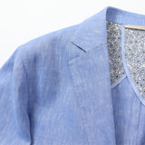 ESTRATOウール・リネン無地ジャケット