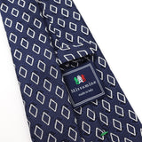 スクエア小紋ネクタイ【Made in Italy】