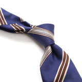 【FRANCO BASSI】ダブルストライプネクタイ【Made in Italy】