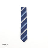 カラージャガードストライプネクタイ【Made in Italy】