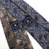 カラーペイズリーネクタイ【Made in Italy】