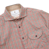 綿100%ダブルガーゼチェックシャツ【Made in Japan】