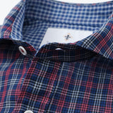 綿100%ダブルガーゼチェックシャツ【Made in Japan】