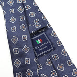 MIXブロック小紋ネクタイ【Made in Italy】