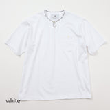 フロントループボタン付きTシャツ【Made in Japan】