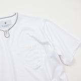 フロントループボタン付きTシャツ【Made in Japan】