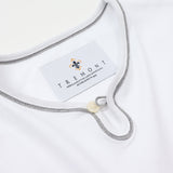 フロントループボタン付きTシャツ【Made in Japan】