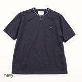 フロントループボタン付きTシャツ【Made in Japan】