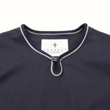 フロントループボタン付きTシャツ【Made in Japan】