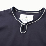 フロントループボタン付きTシャツ【Made in Japan】