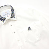 襟プリントポロ【Made in Japan】