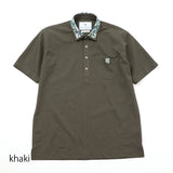 襟プリントポロ【Made in Japan】