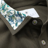 襟プリントポロ【Made in Japan】