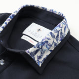 襟プリントポロ【Made in Japan】