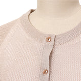 メッシュラメクルーカーディガン