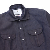 カラーミックスデニムシャツ【Made in Japan】