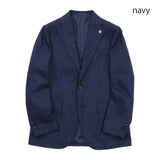 【Fly Jacket】ロロピアーナ杢ツイル無地ジャケット【Made in Japan】