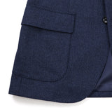 【Fly Jacket】ロロピアーナ杢ツイル無地ジャケット【Made in Japan】