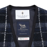 スライバーニットチェックベスト【Made in Japan】