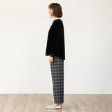 ベロアメッシュゆるプルオーバー