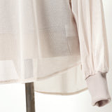 ベロアメッシュゆるプルオーバー