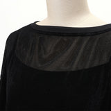 ベロアメッシュゆるプルオーバー