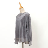 ベロアメッシュゆるプルオーバー