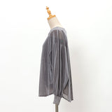 ベロアメッシュゆるプルオーバー