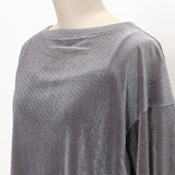 ベロアメッシュゆるプルオーバー