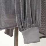 ベロアメッシュゆるプルオーバー