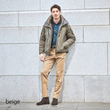 オーガニック別珍ストレッチパンツ(ノータック)【Made in Japan】