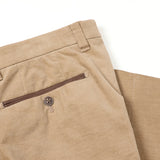 オーガニック別珍ストレッチパンツ(ノータック)【Made in Japan】