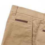 オーガニック別珍ストレッチパンツ(ノータック)【Made in Japan】