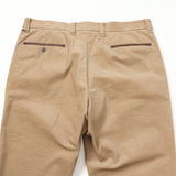 オーガニック別珍ストレッチパンツ(ノータック)【Made in Japan】