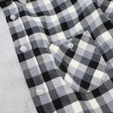 T/R起毛チェック無地ギミックシャツ【Made in Japan】