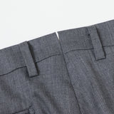 ツイル無地SUPER100’sパンツ(ノータック)【Made in Japan】